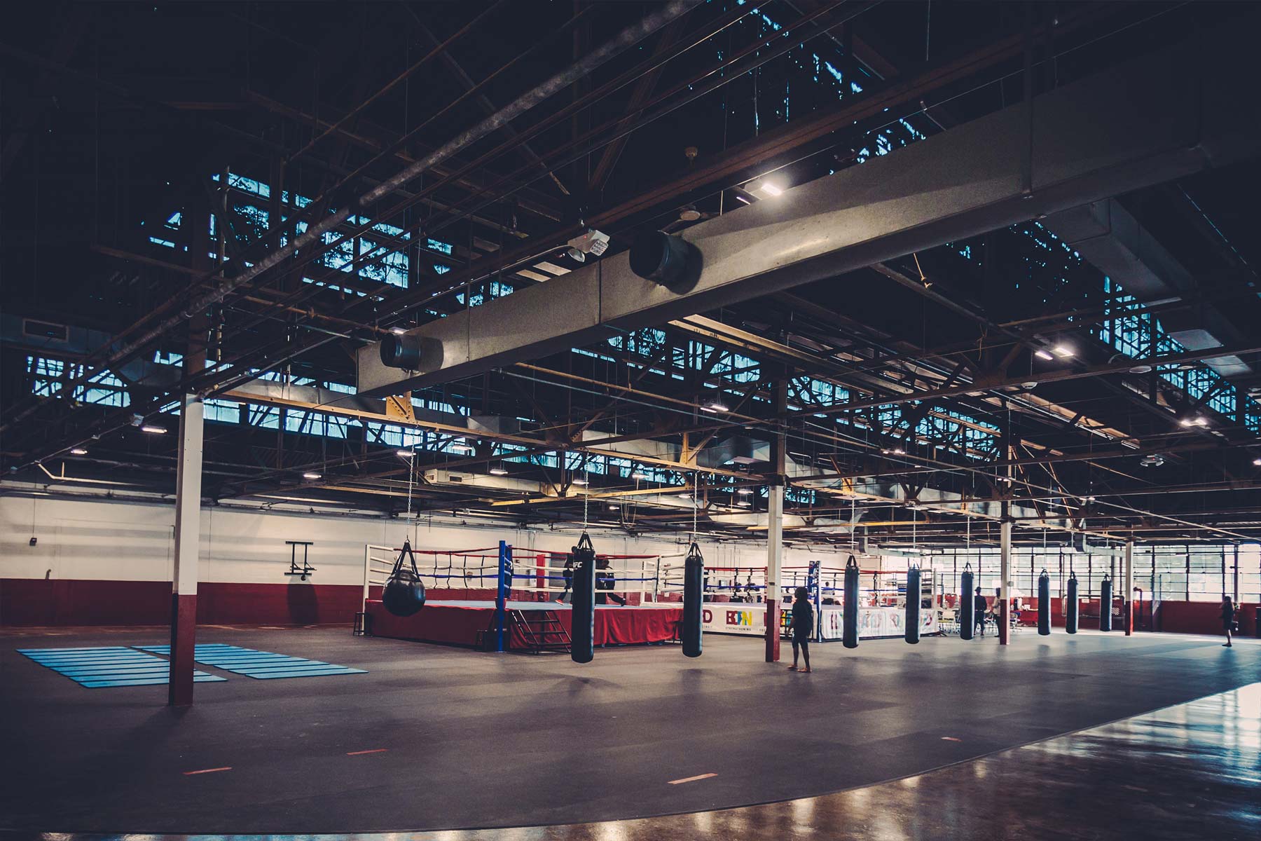 down town youth boxing gym at Detroit